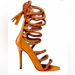 Monika Chiang Rope sandal Imena Tan Gold size 37.5 excellent